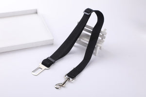 Adjustable Dog Cat Car Safety Belt Pet Seat Vehicle Seat Belt Harness Dog Lead Clip Pet Supplies Safety Lever Traction Collar