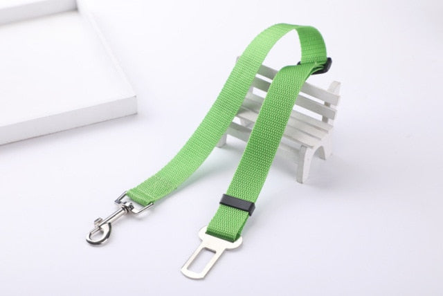 Adjustable Dog Cat Car Safety Belt Pet Seat Vehicle Seat Belt Harness Dog Lead Clip Pet Supplies Safety Lever Traction Collar