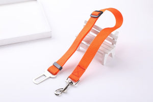 Adjustable Dog Cat Car Safety Belt Pet Seat Vehicle Seat Belt Harness Dog Lead Clip Pet Supplies Safety Lever Traction Collar