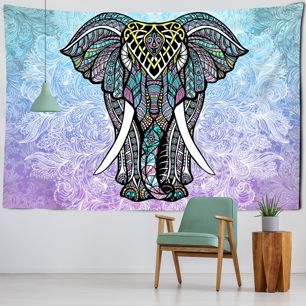 Psychedelic Tapestry Wall Hanging Bohemian Hippie Witchcraft TAPIZ Art Science Fiction Tarot Room Home Decor