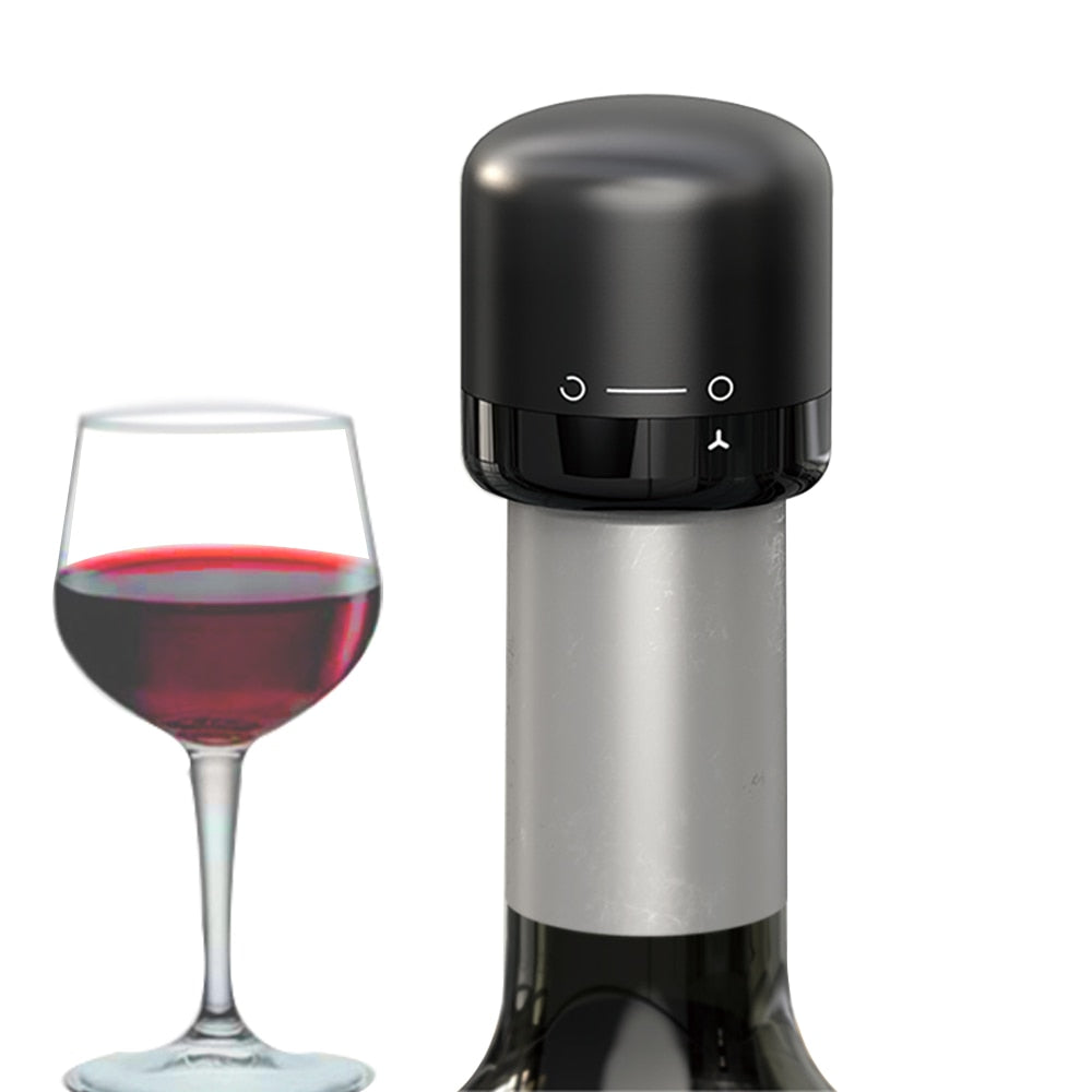 Vacuum Wine Stopper Champagne Stoppers Red and White Wine Plug with Silicone Caps Reusable Wine Bottle Sealer Keep Wine Fresh